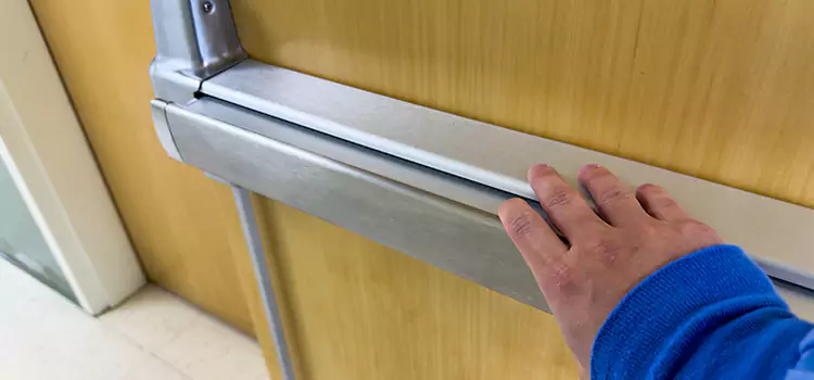 Installing a Push Bar on a Door Nanuet